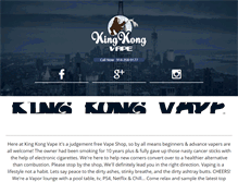 Tablet Screenshot of kingkongvape.com